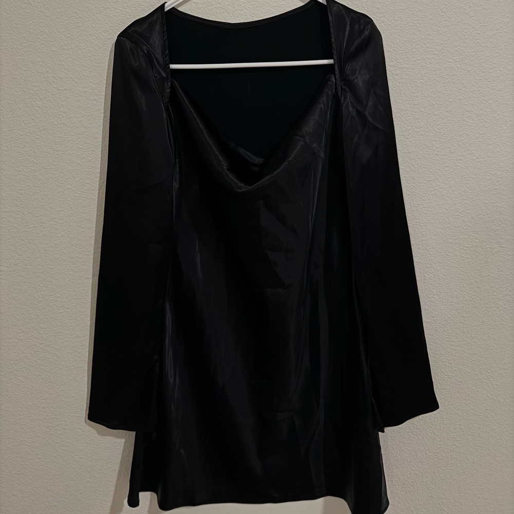 Cider Black Midi Dress